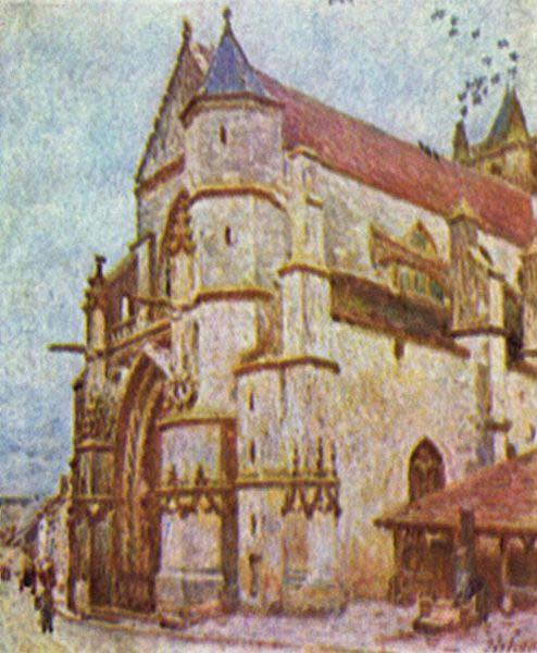 Alfred Sisley Kirche von Moret Spain oil painting art